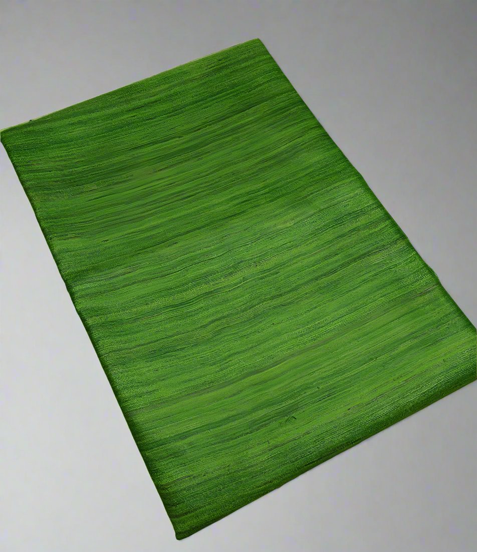 Green Handloom Tussar Ghicha Silk Saree