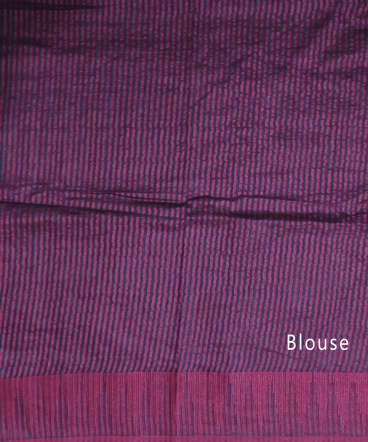 Temple Border Navy Blue Kota Viscose Saree