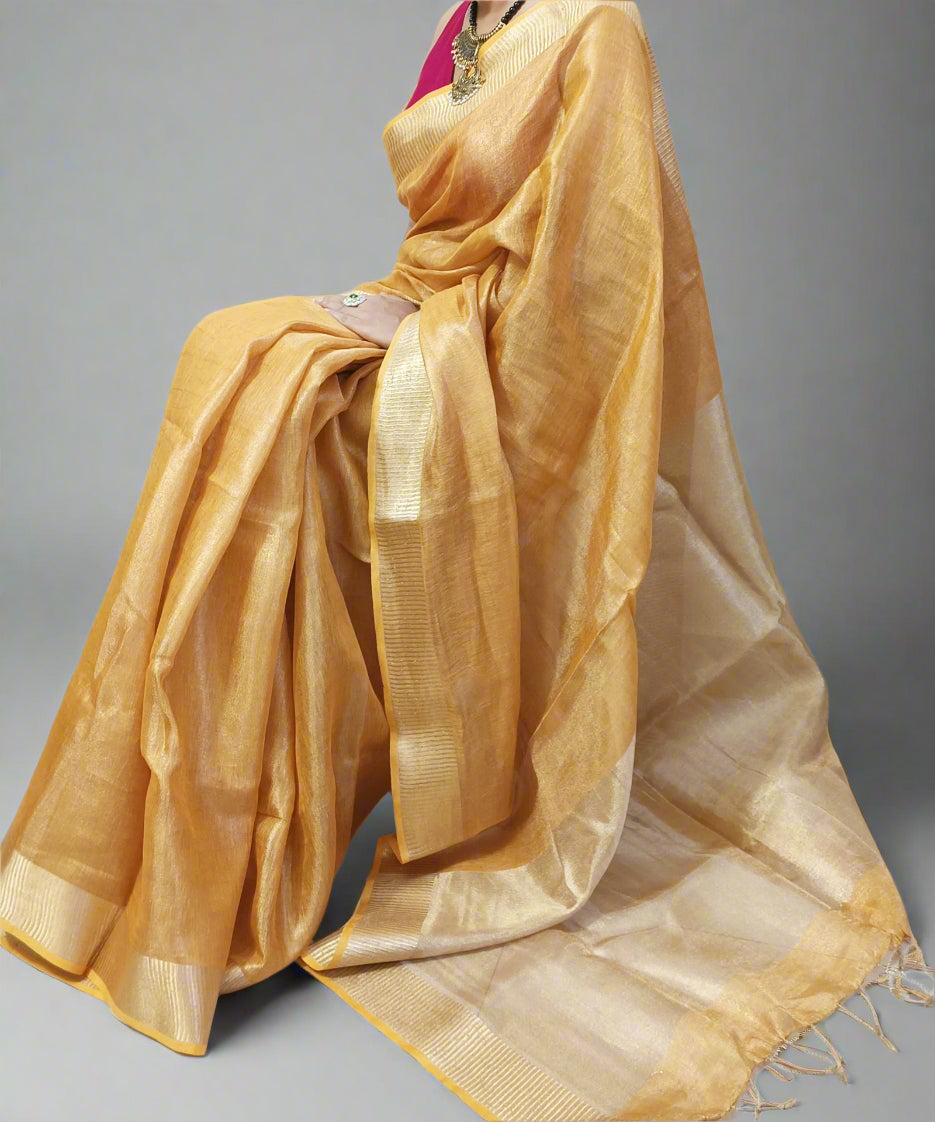 Gold saree