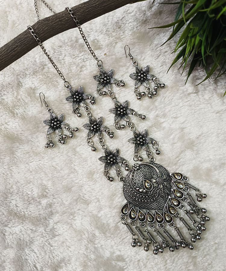 Oxidized Necklace |Peepal Clothing