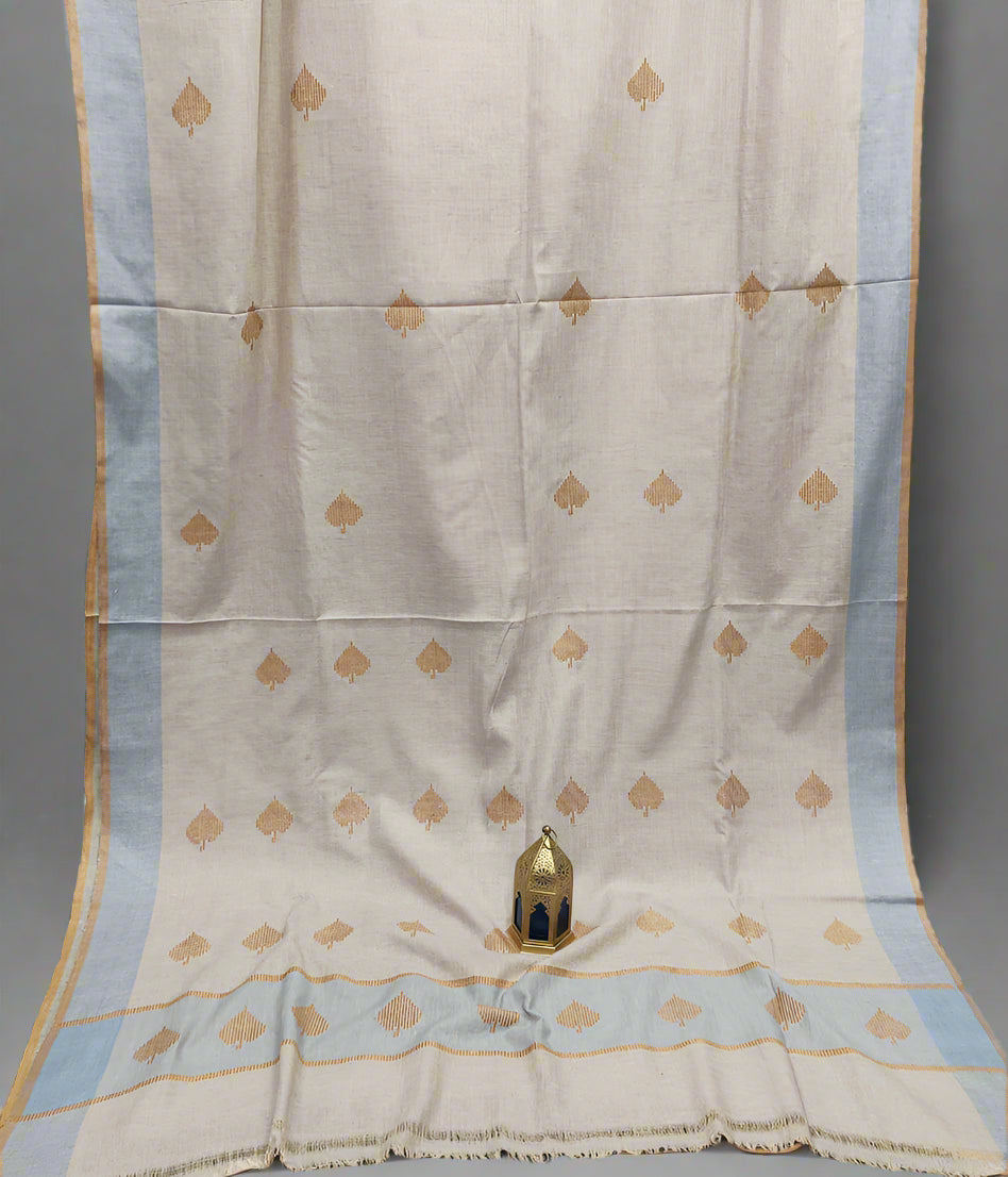 Bawan Buta Handwoven Tussar Silk Saree