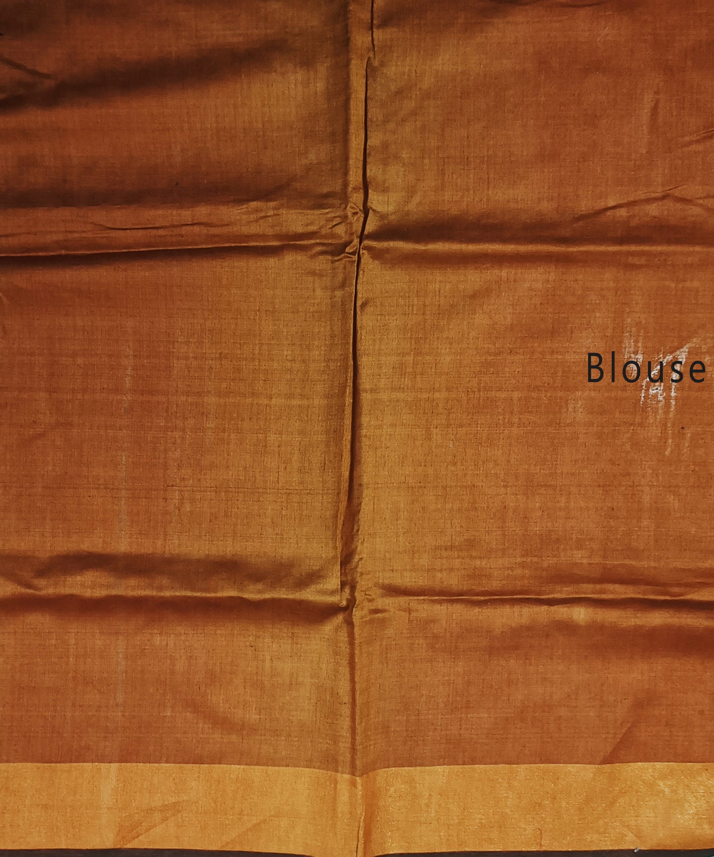 Black and Bronze Tussar Raw Silk Saree6