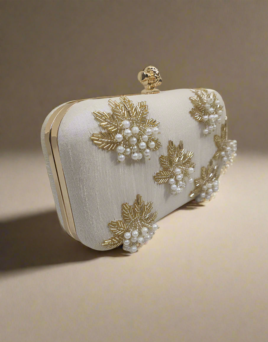 Handmade Floral Clutch Bag
