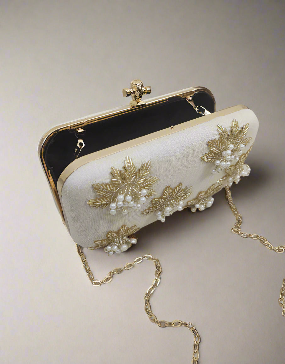 Elegant Floral Clutch