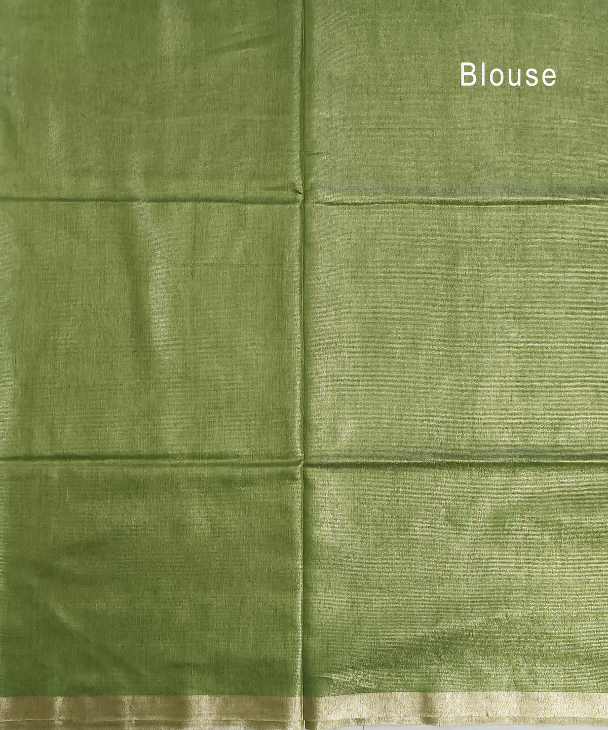 Green Kota Viscose Silk Saree with Tissue Pallu