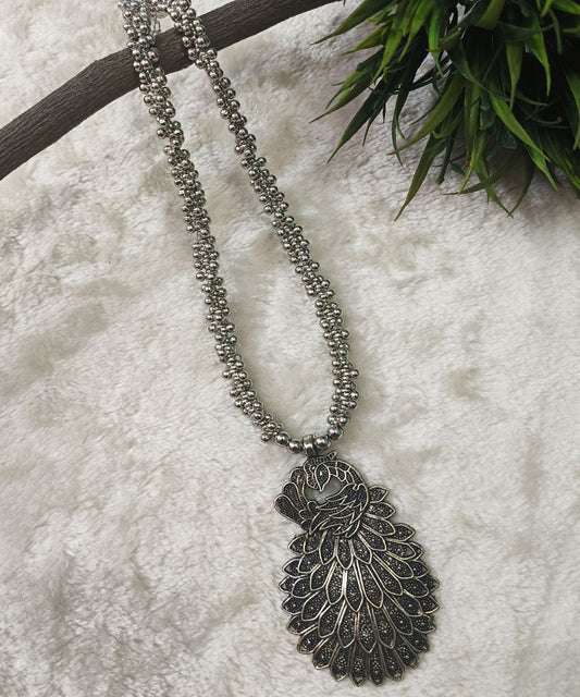 Mayur Oxidized Pendant |Peepal Clothing