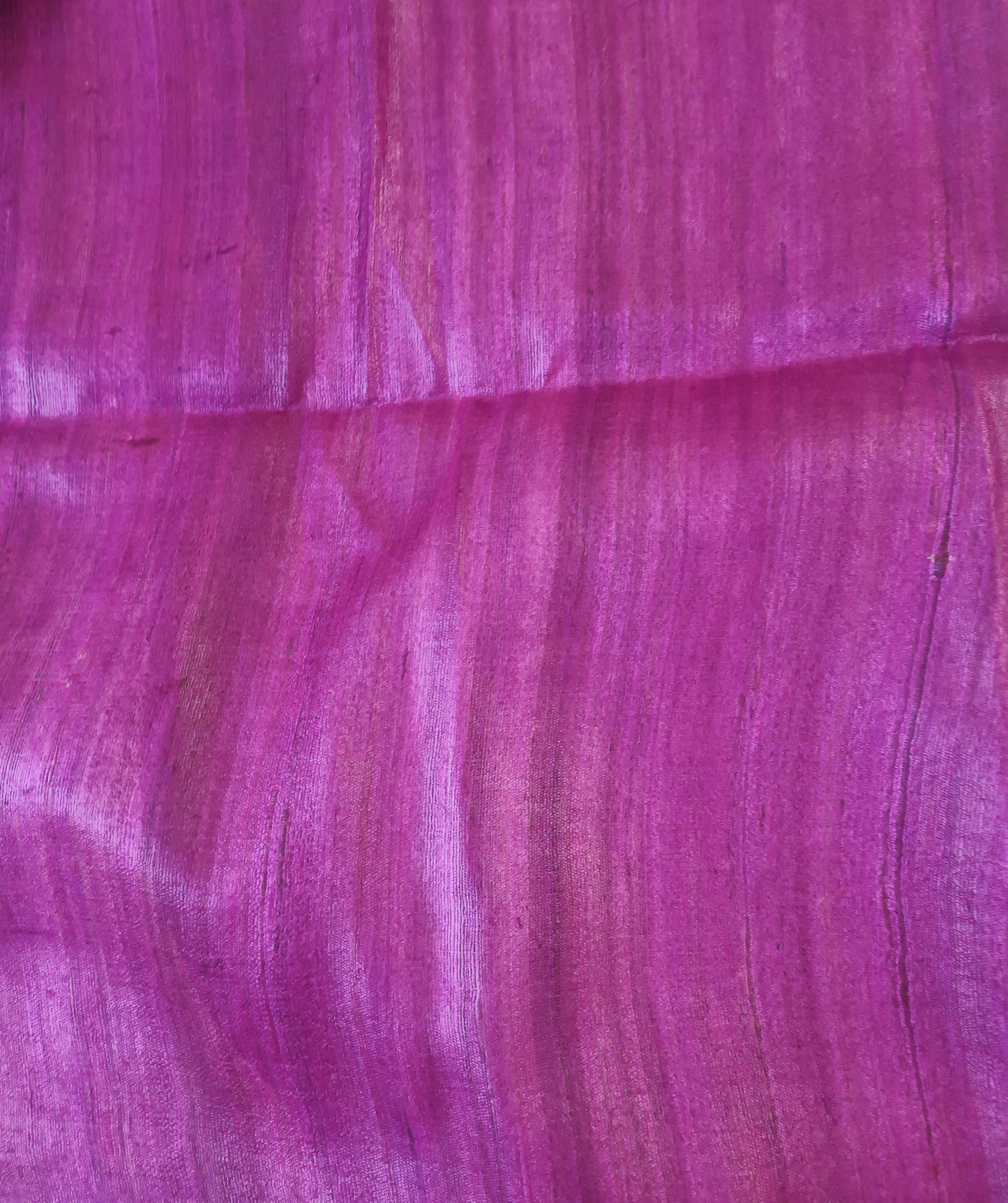 Natural Madhubani Printed Saree with Pink Edge