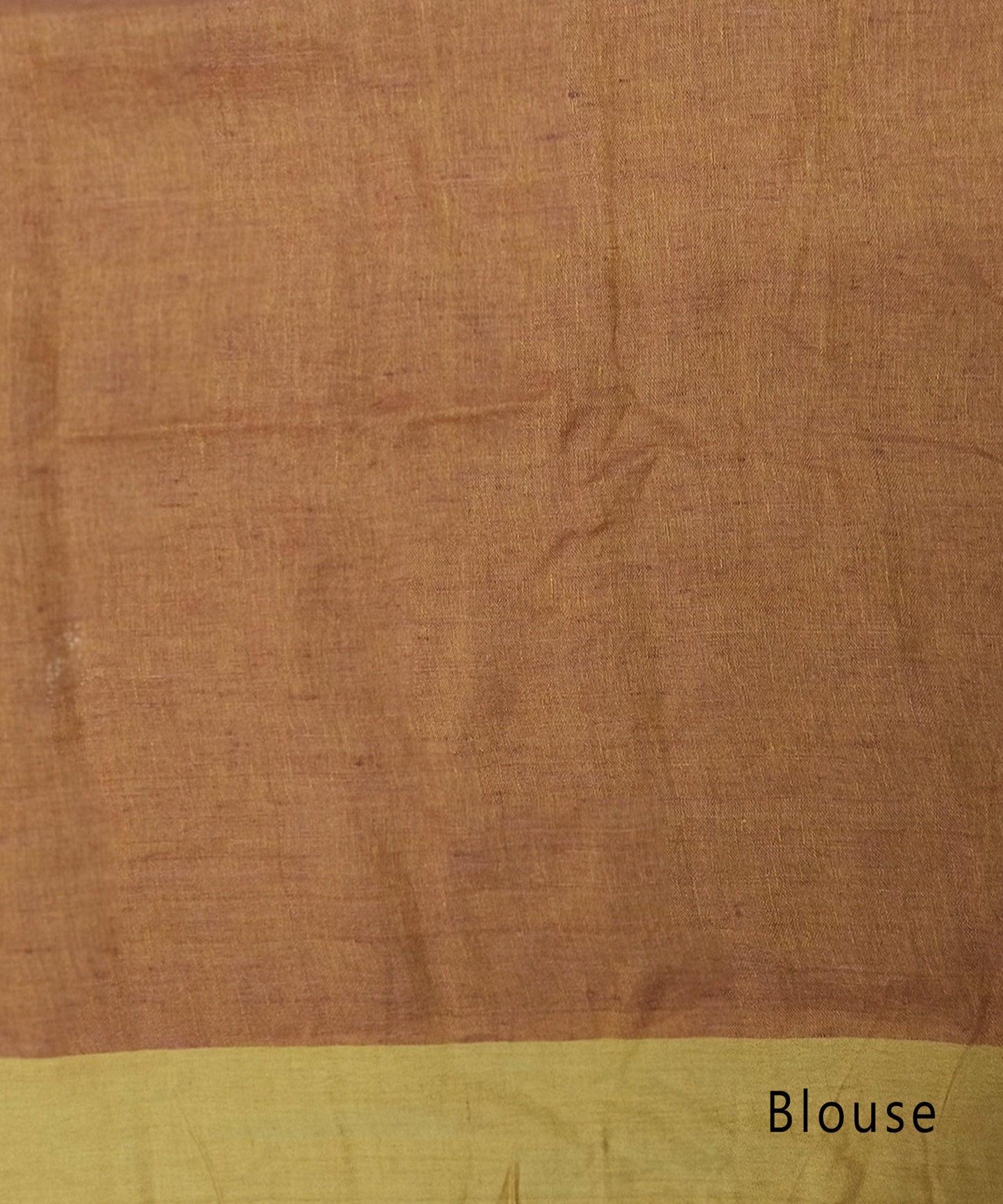 Peach Embroidered Linen Saree