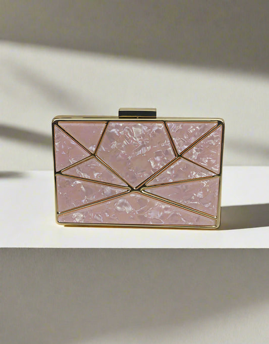 Pink Acrylic Clutch Bag