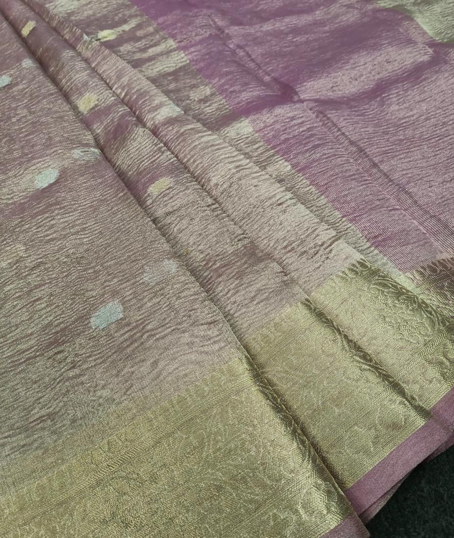 Banarasi Crush Tissue Saree | Peepal Clothing