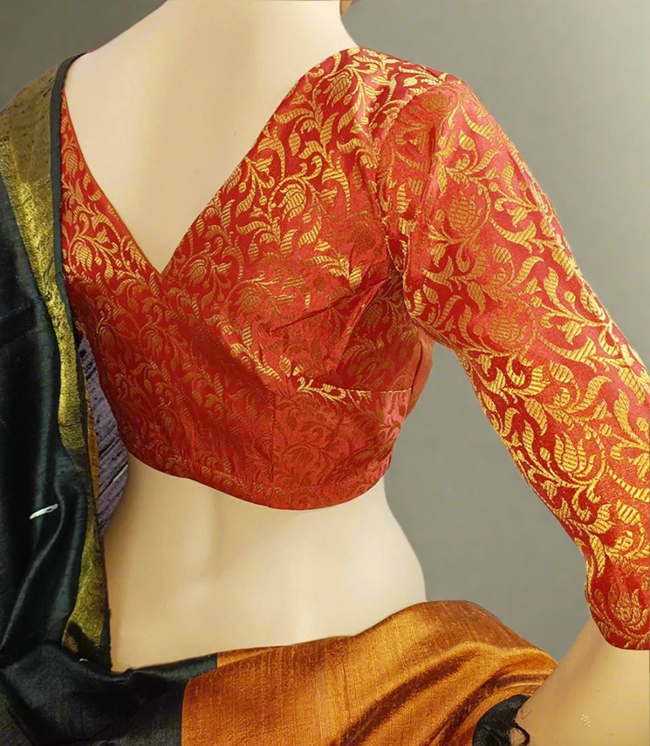 Elbow Sleeve length Blouse| Peepal Clothing