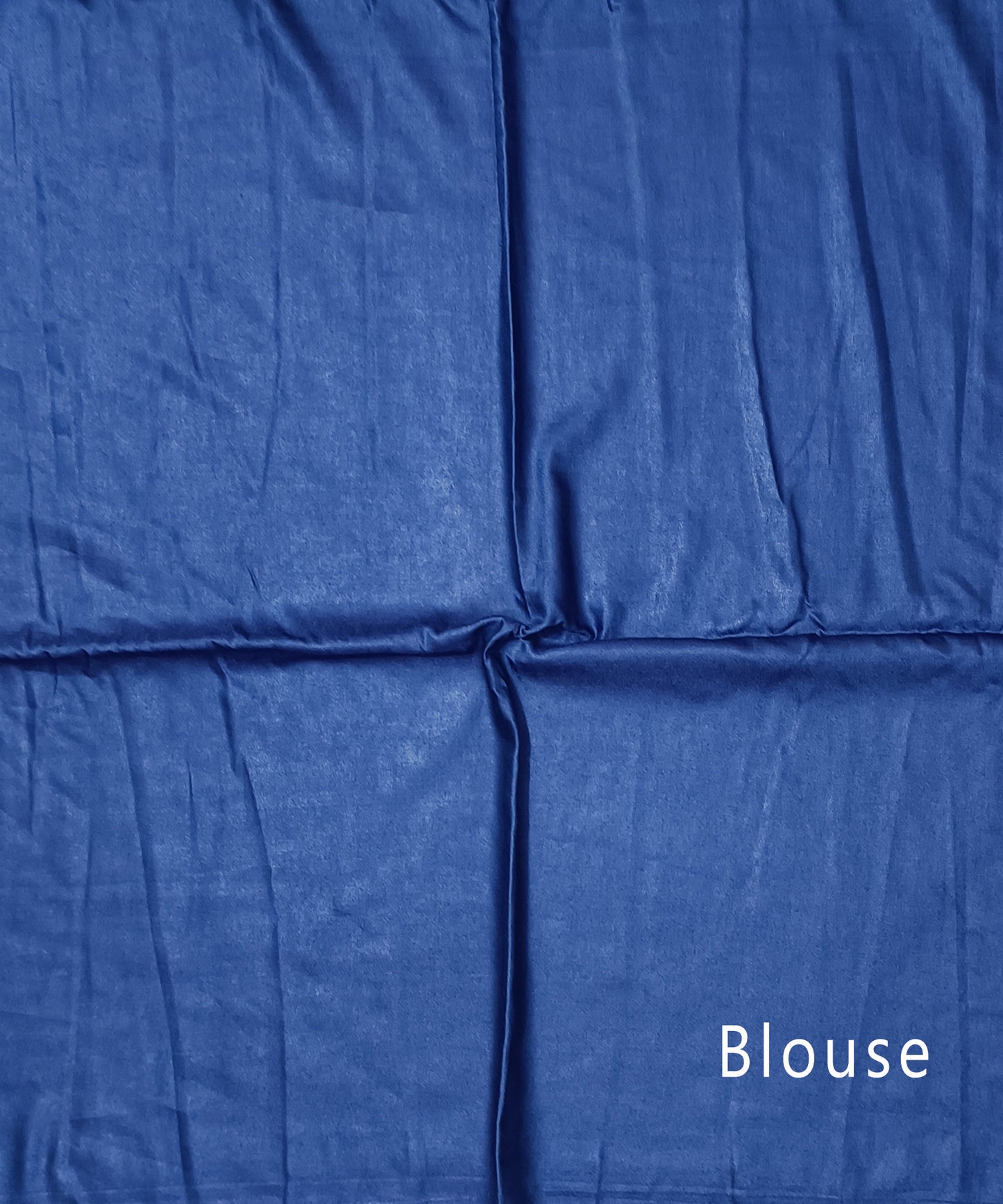 Royal Blue Bhagalpuri Silk saree