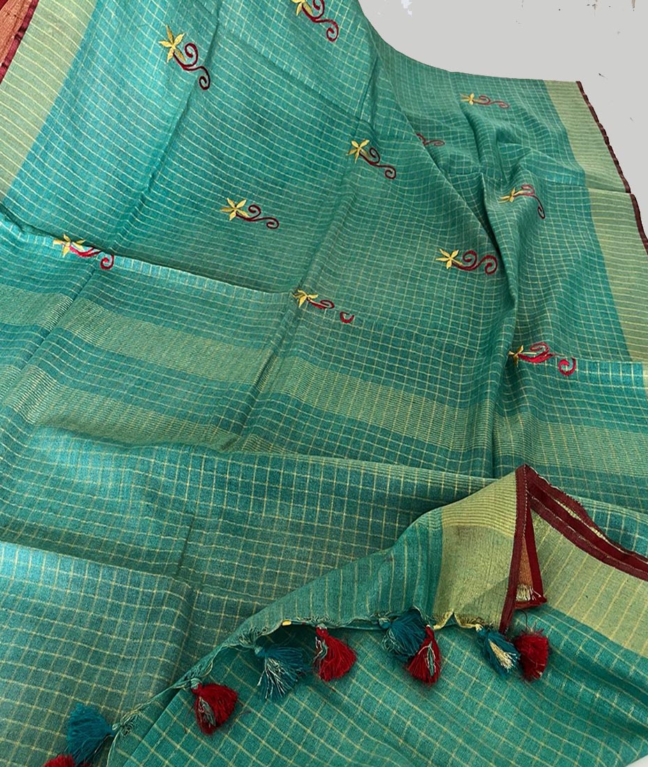 Linen Saree | Peepal Clothing