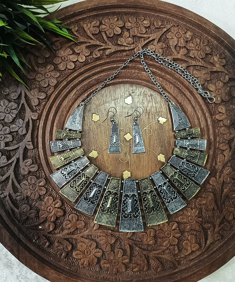 Oxidized Necklace |Peepal Clothing