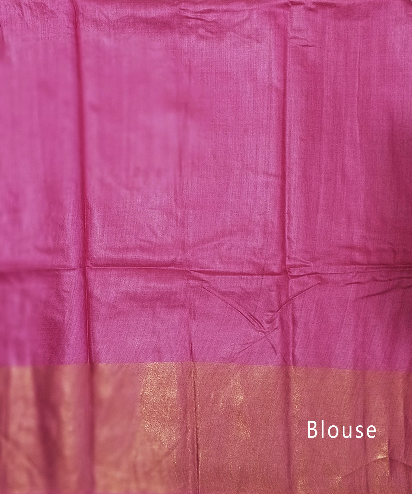 Zari Border Pink Munga Silk Saree