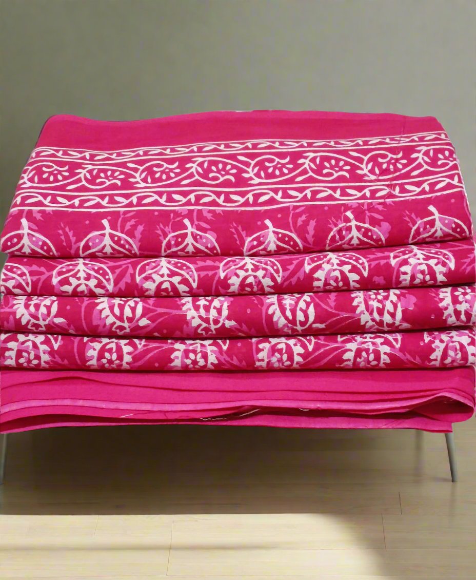 Mulmul Cotton Saree | Peepal Clothing