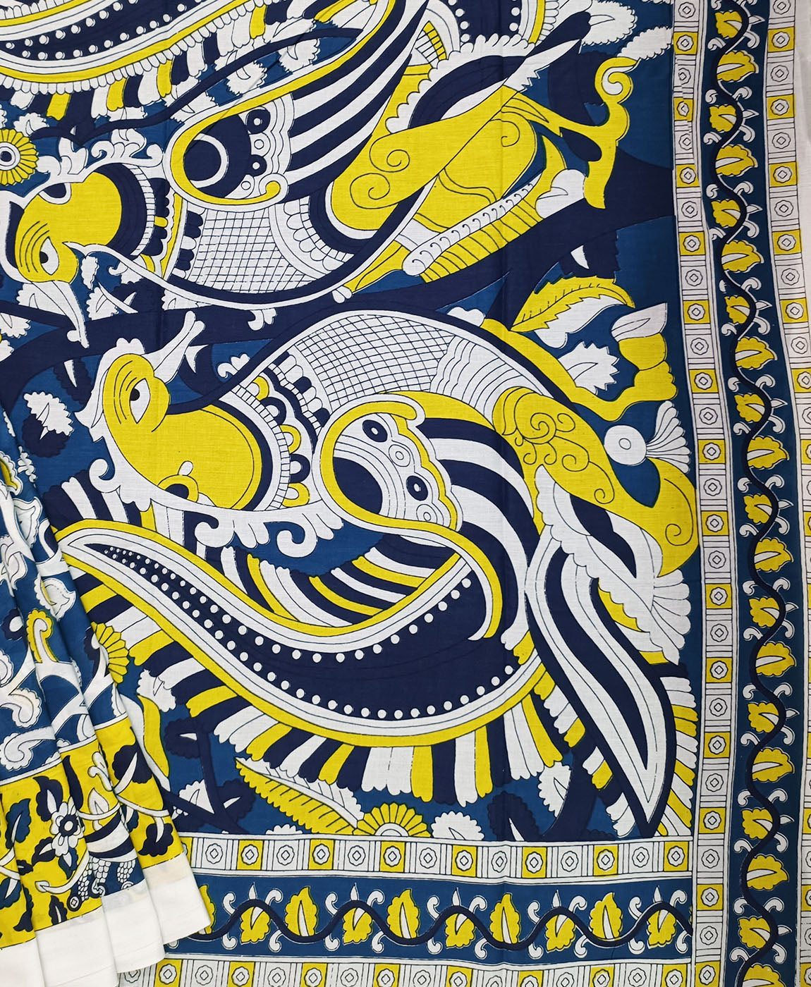 Bagru Printed Cotton Saree | Peepal Clothing