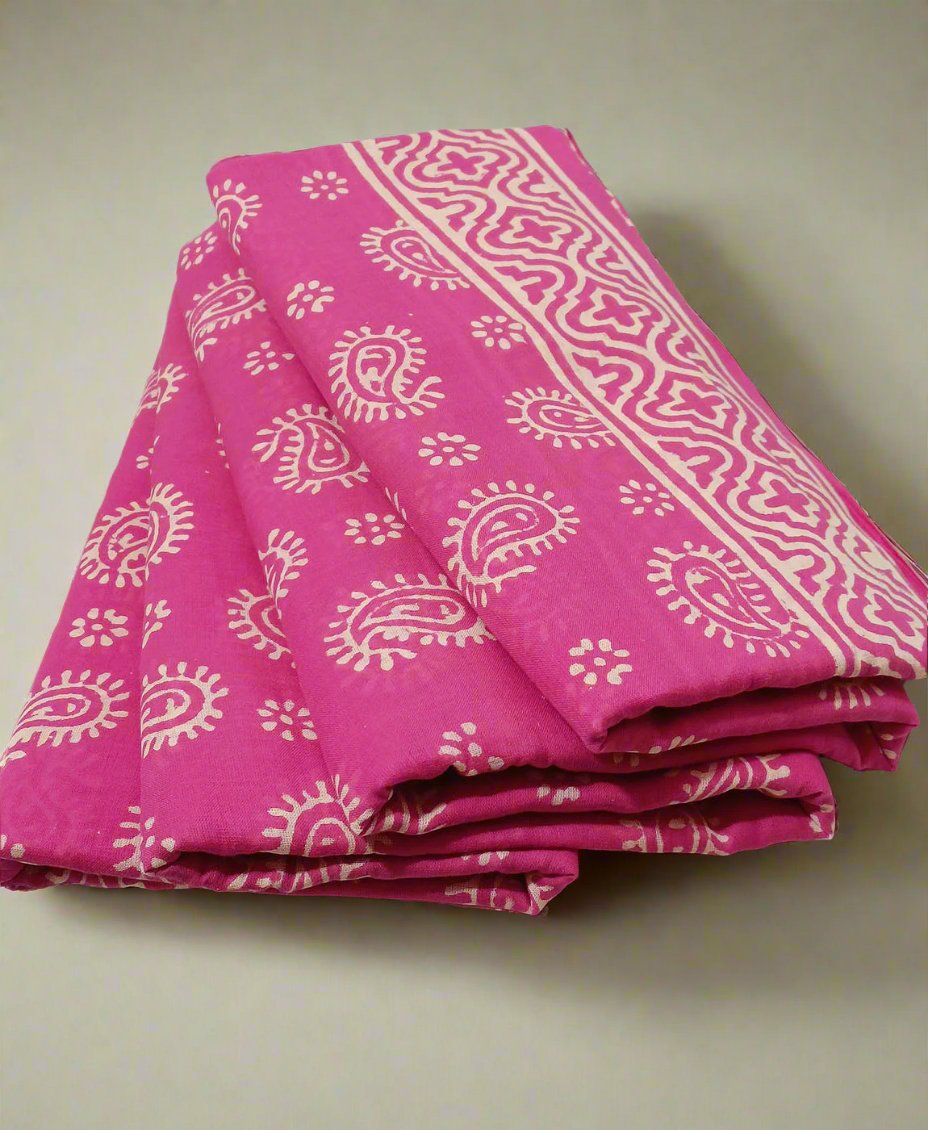 Mulmul Cotton Saree | Peepal Clothing