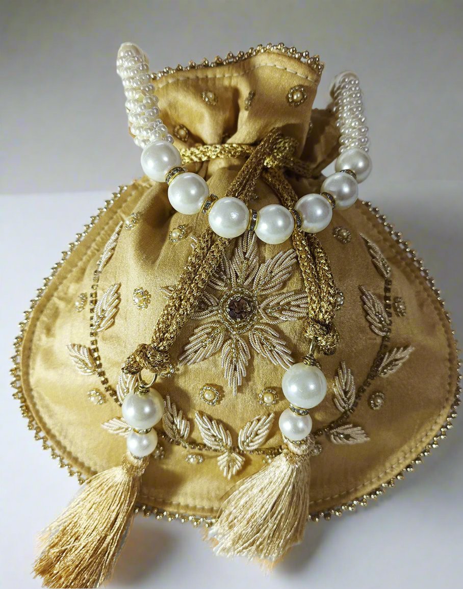 Beige  Potli | Peepal Clothing