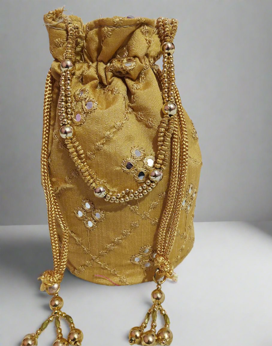 Beige Potli | Peepal Clothing