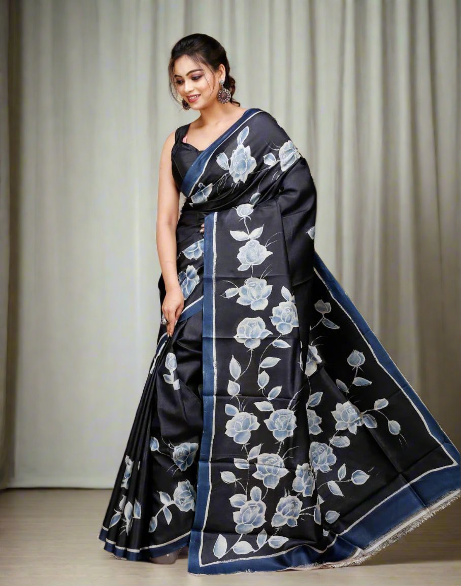 Kalamkari Silk Saree| Peepal Clothing