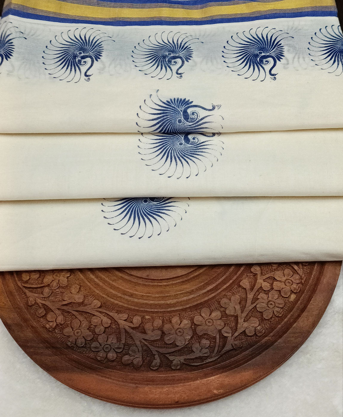 Kerala Cotton Sari | Peepal Clothing