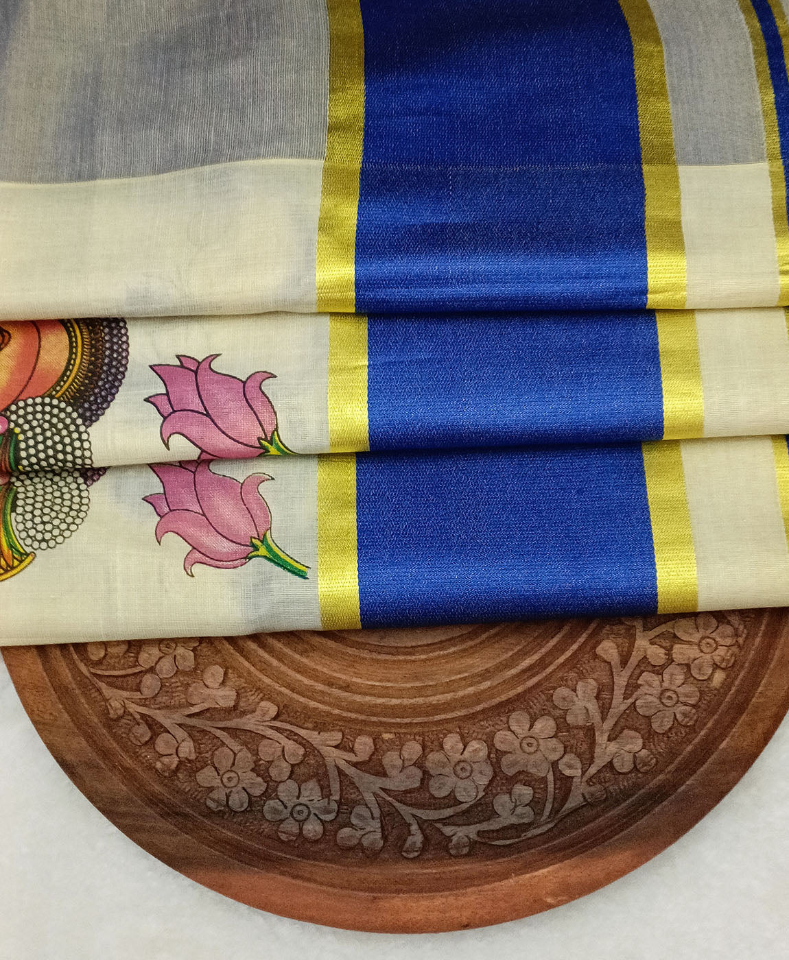 Pure Kerala Cotton Saree | Peepal Clothing