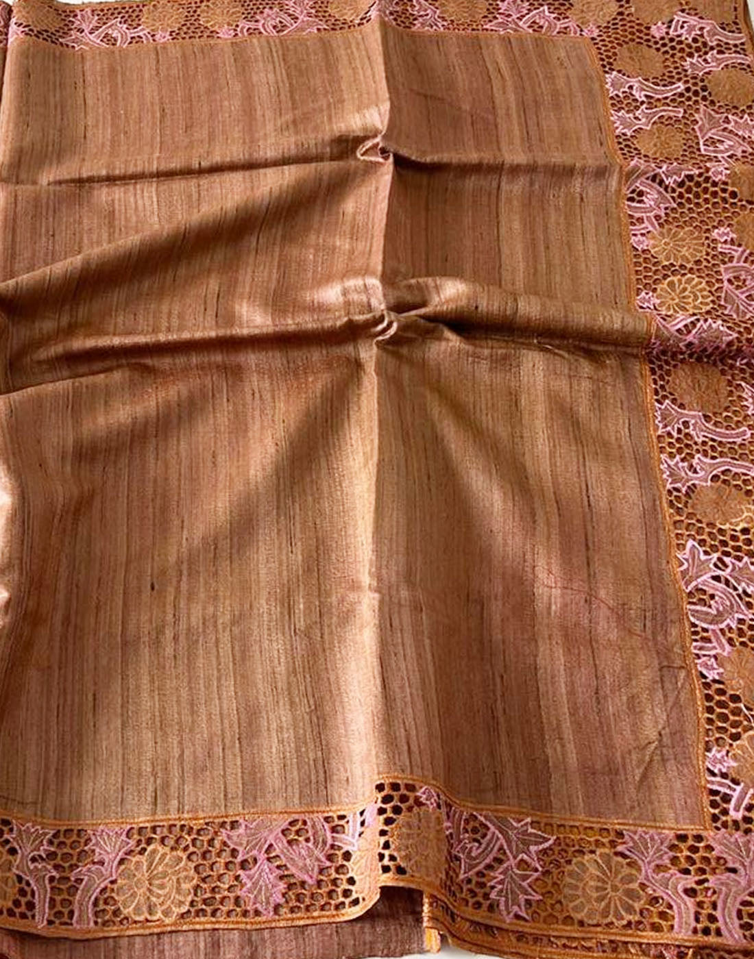 Cutwork Silk Saree | Peepal Clothing