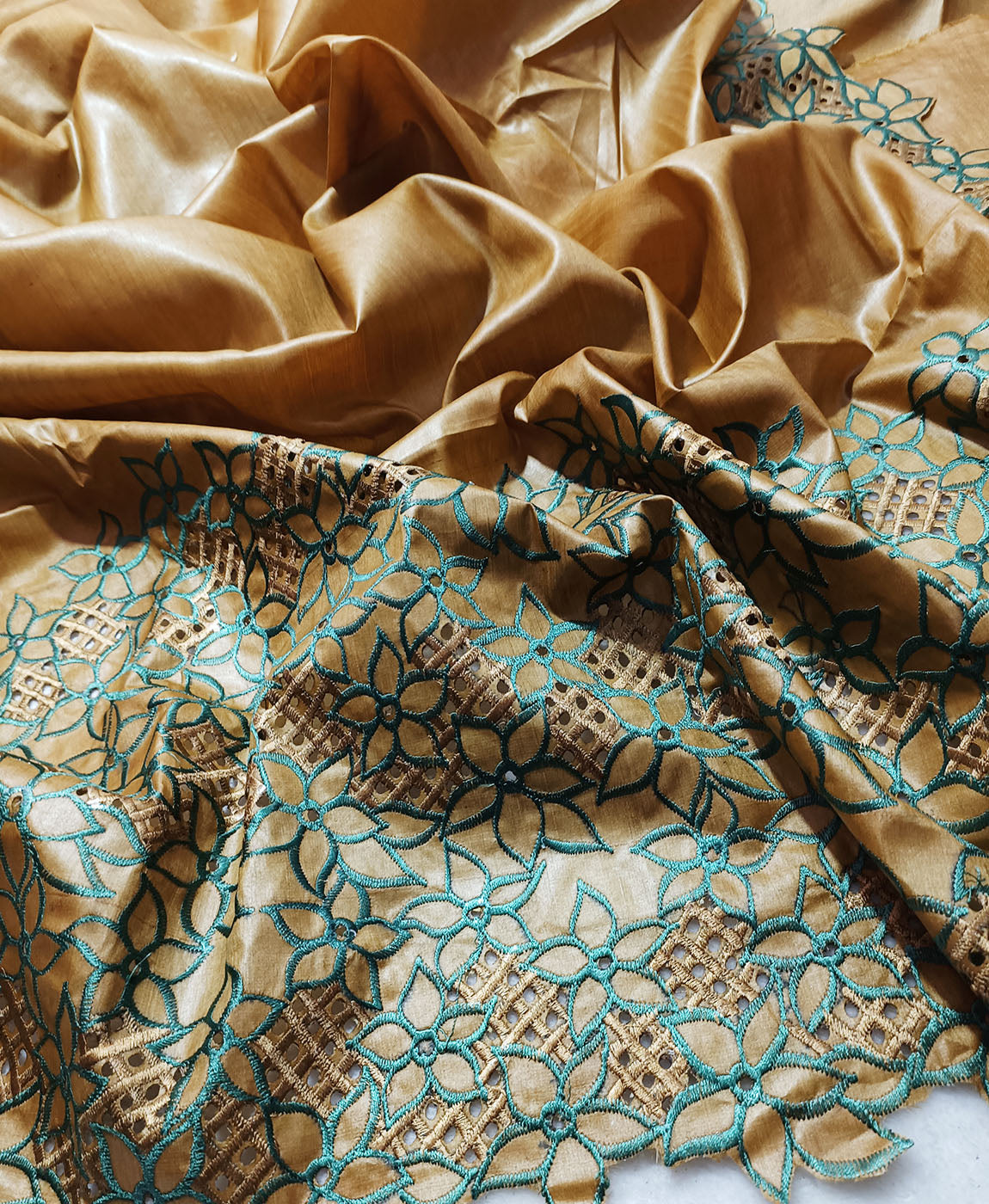 Cutwork Saree | Peepal Clothing