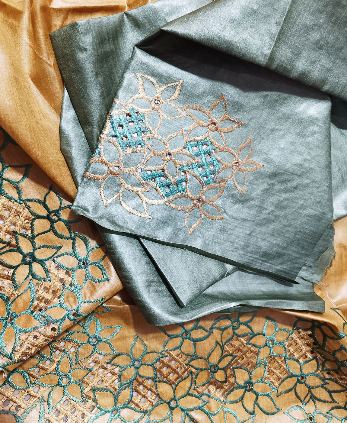 Tussar Silk Saree | Peepal Clothing
