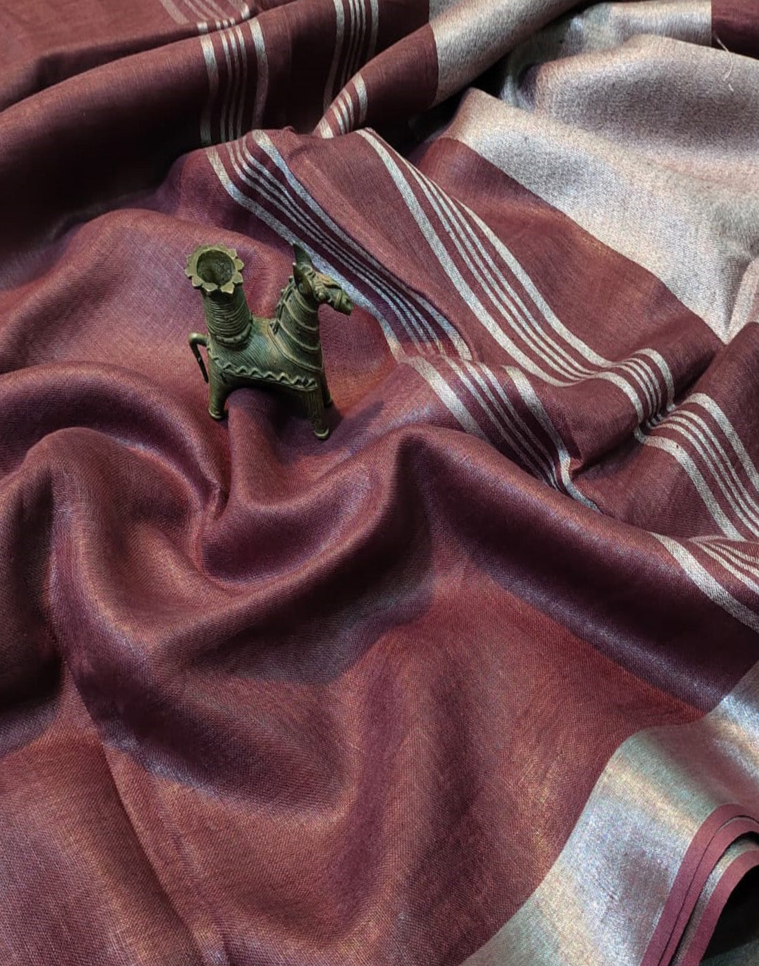 Linen Saree | Peepal Clothing