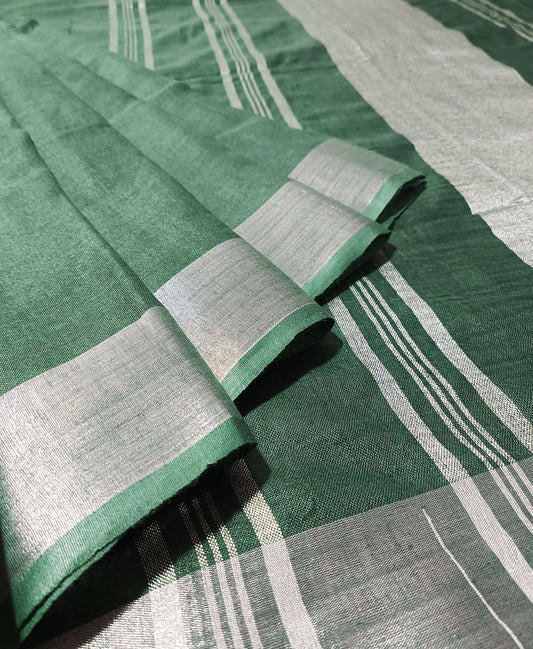 Pure Linen Saree