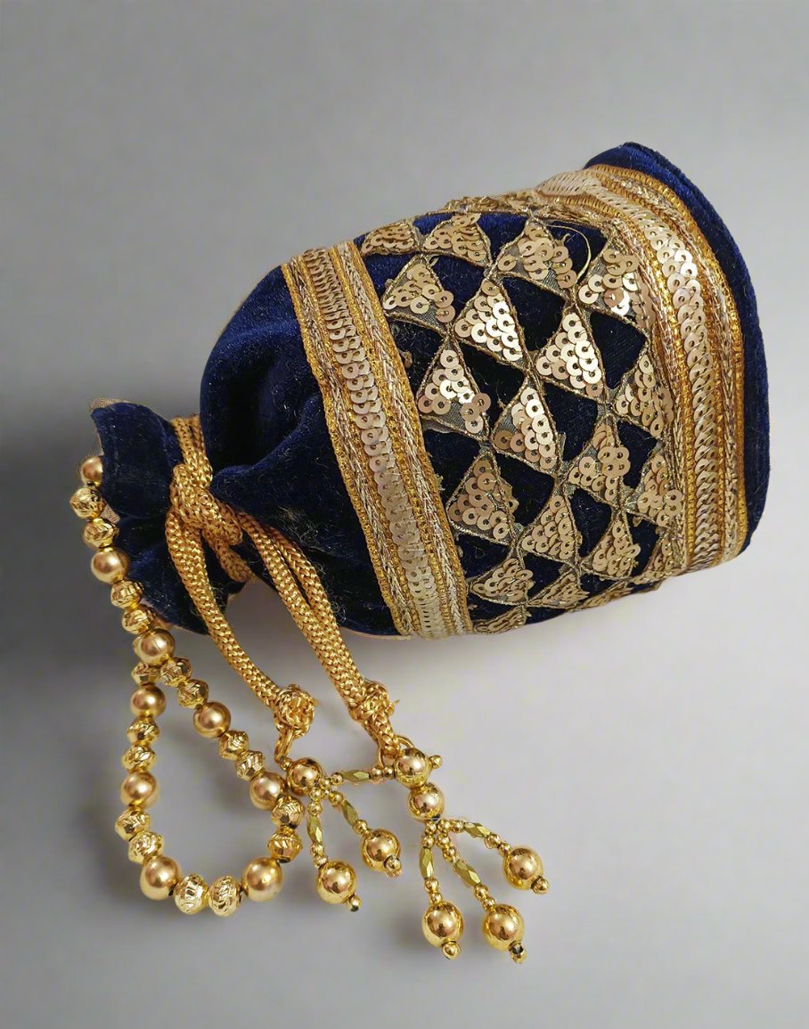 Embellished Velvet Potli | Peepal Clothing