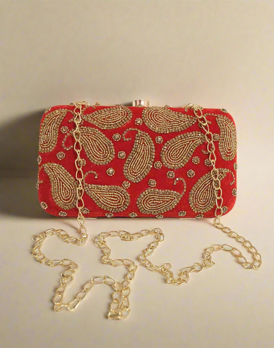 Red Clutch | Peepal Clothing