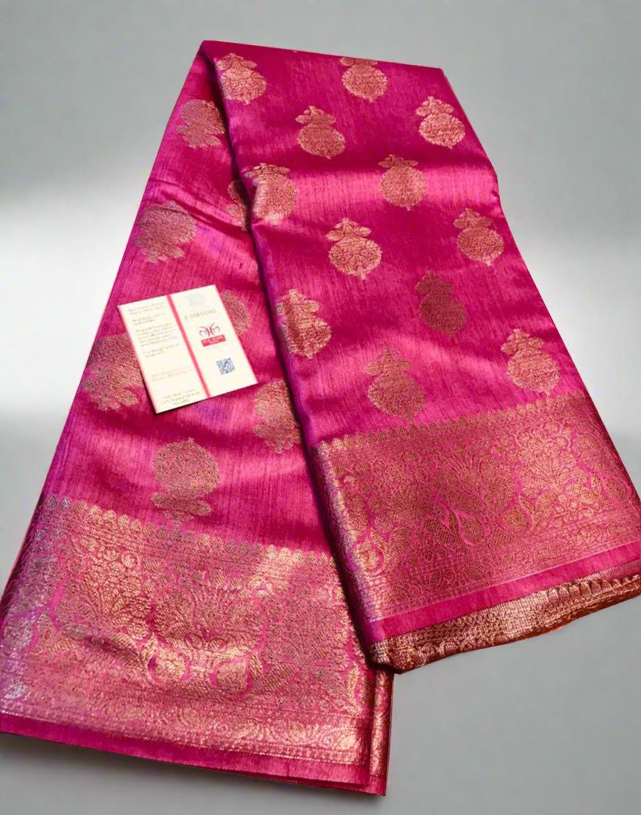 Tassar Silk Saree | Peepal Clothing