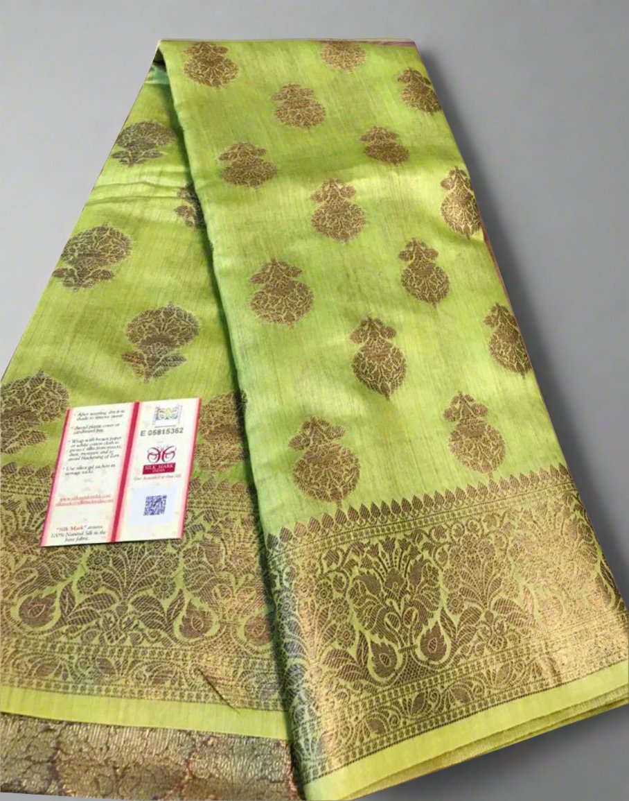 Tassar Silk Saree | Peepal Clothing