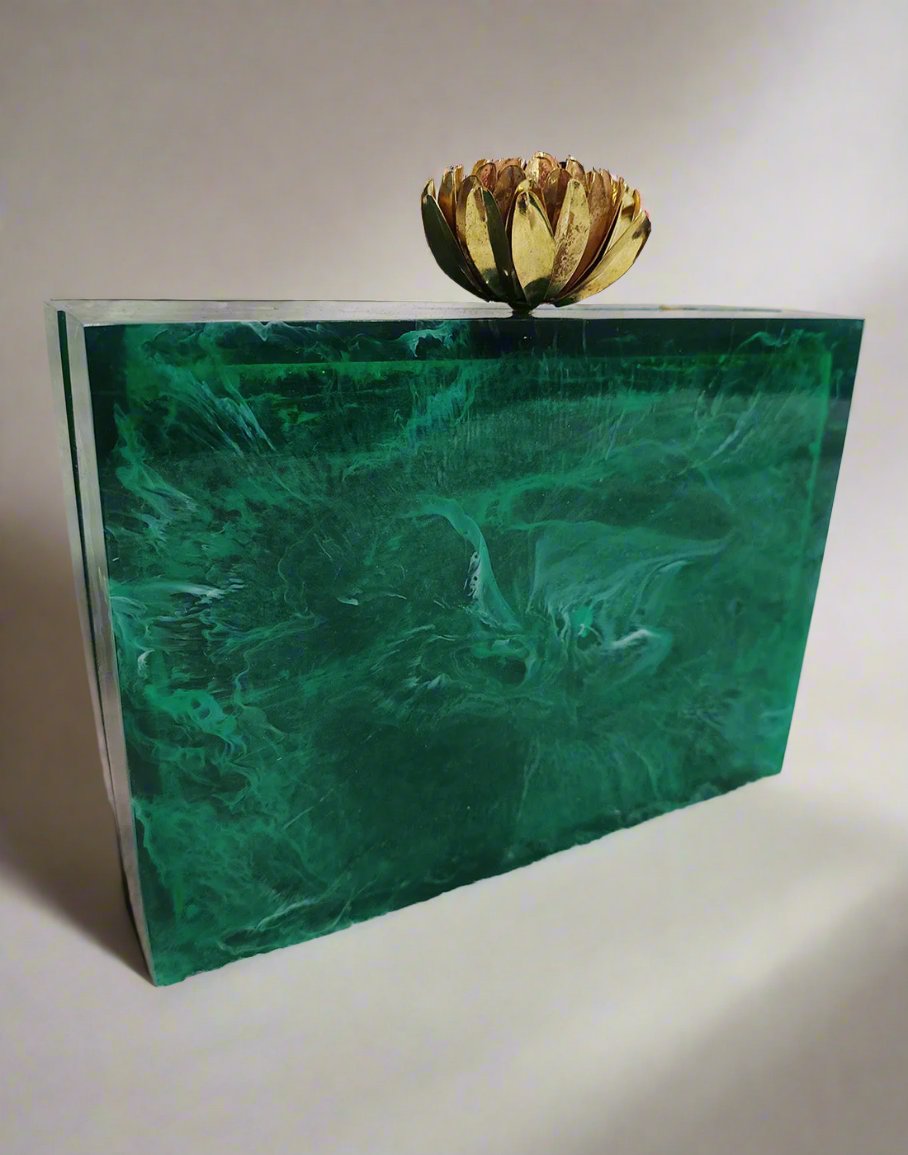 Emerald Green Clutch | Peepal Clothing