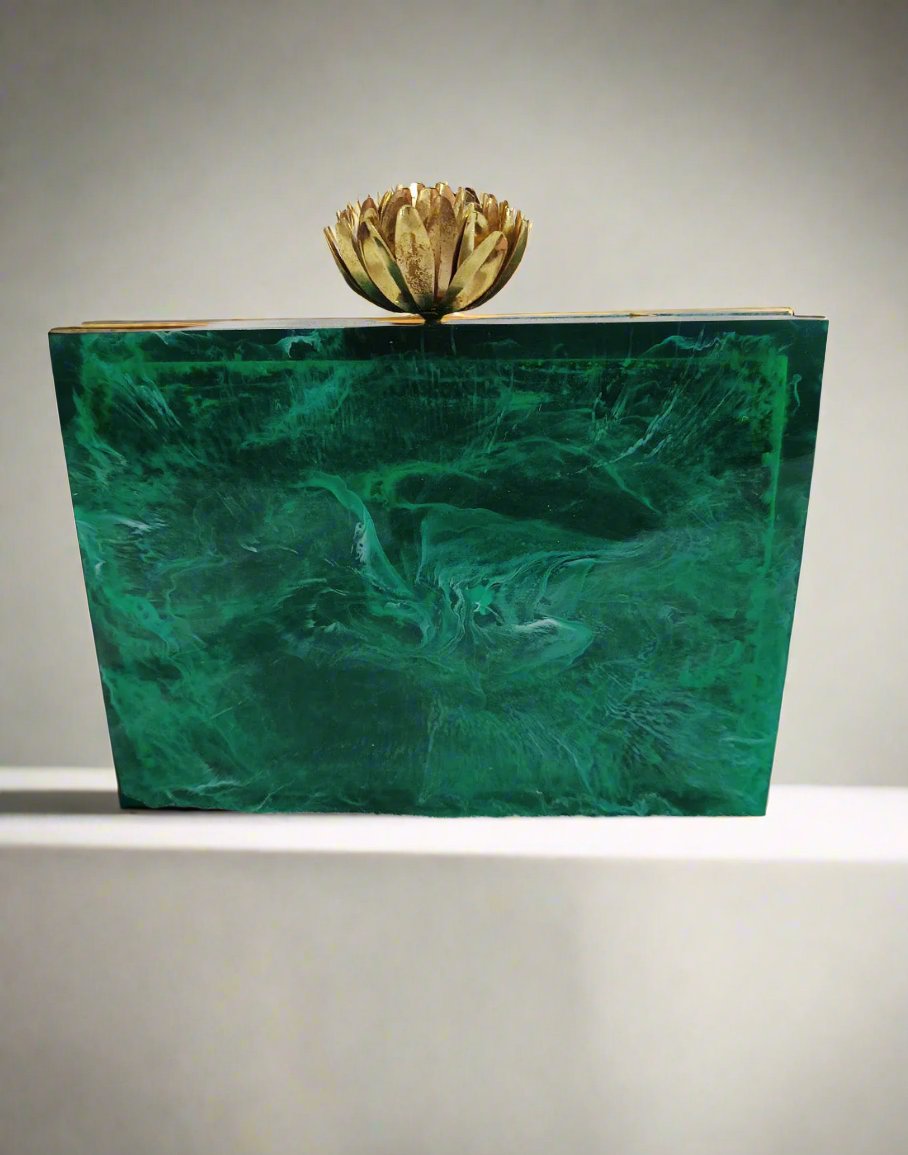 Emerald Green Clutch | Peepal Clothing