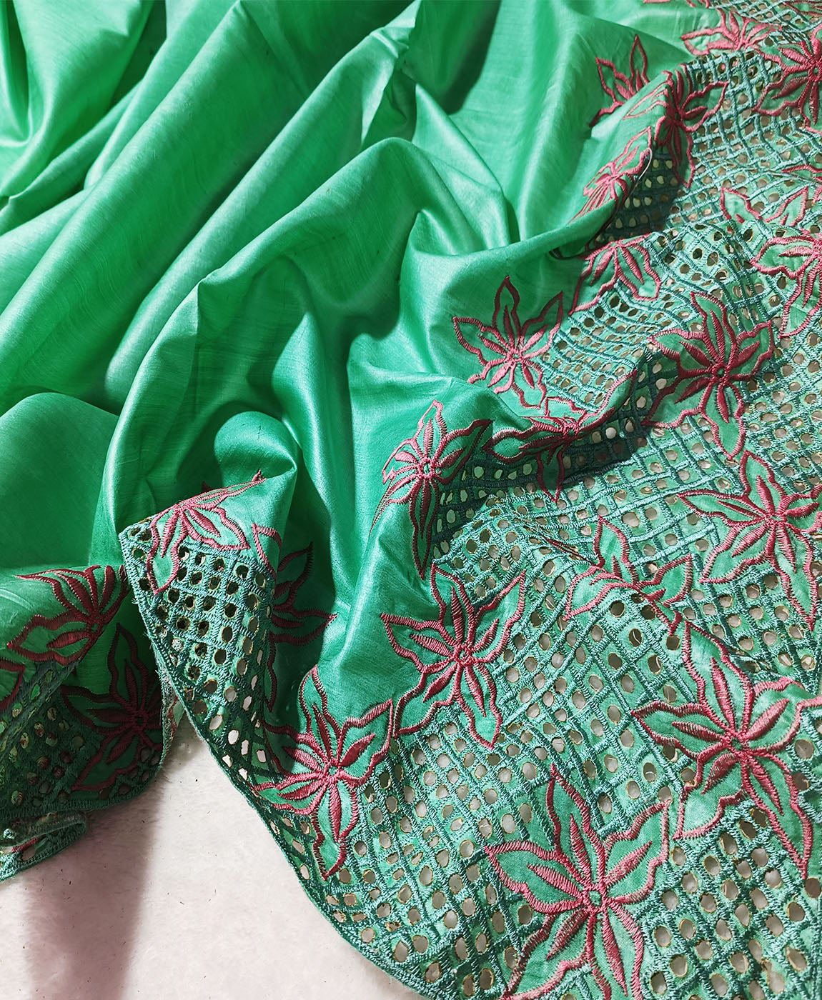 Cutwork Saree | Peepal Clothing