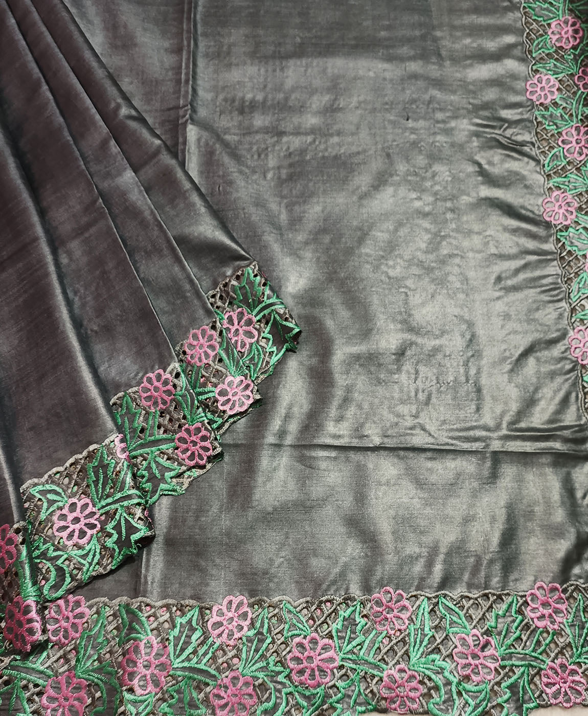 Cutwork Saree | Peepal Clothing