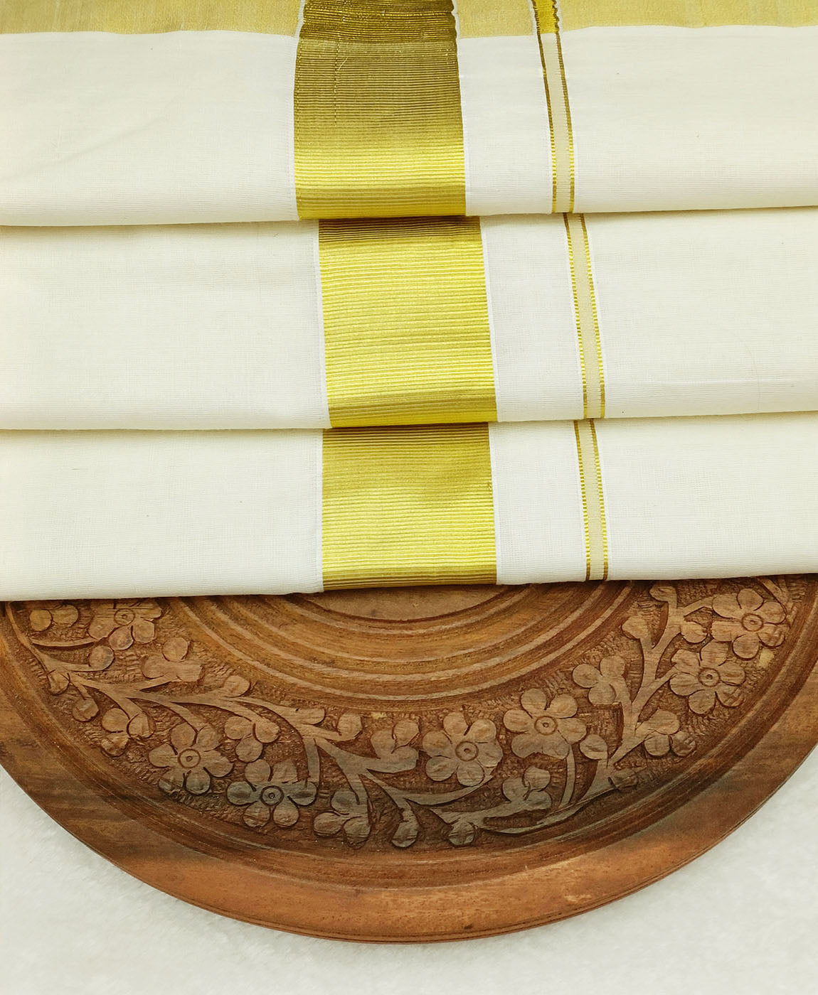Pure Kerala Cotton Saree | Peepal Clothing