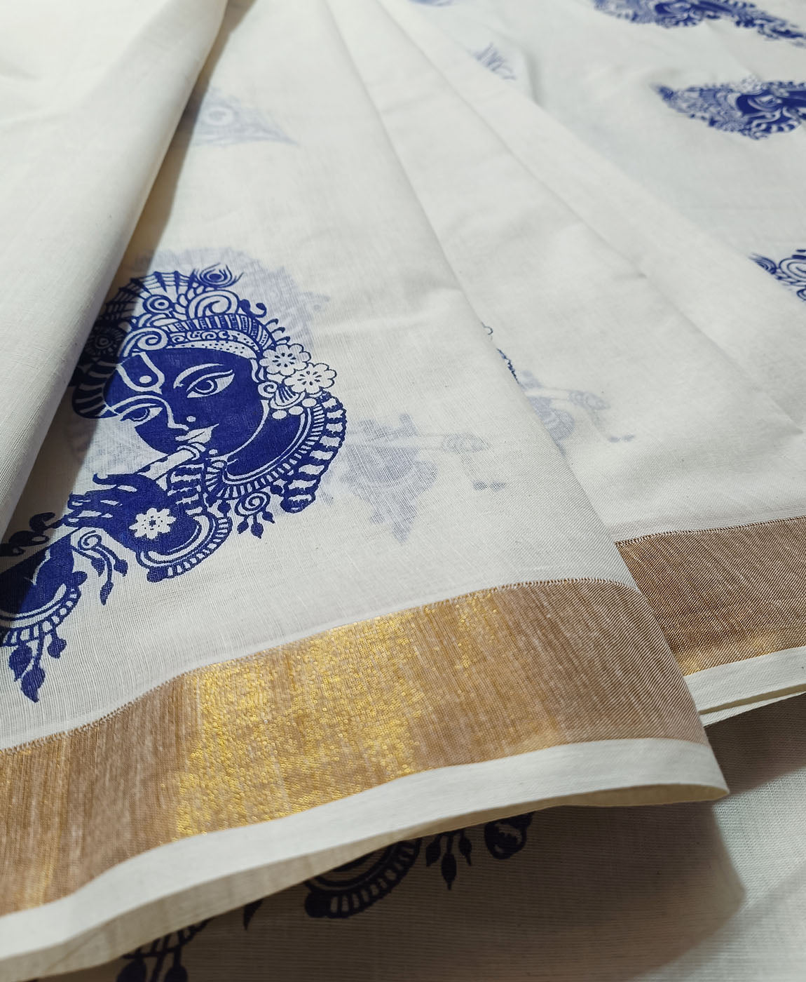 Kerala Cotton Saree | Peepal Clothing