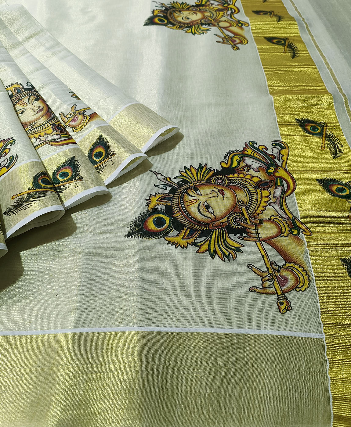 Kerala Cotton Saree | Peepal Clothing