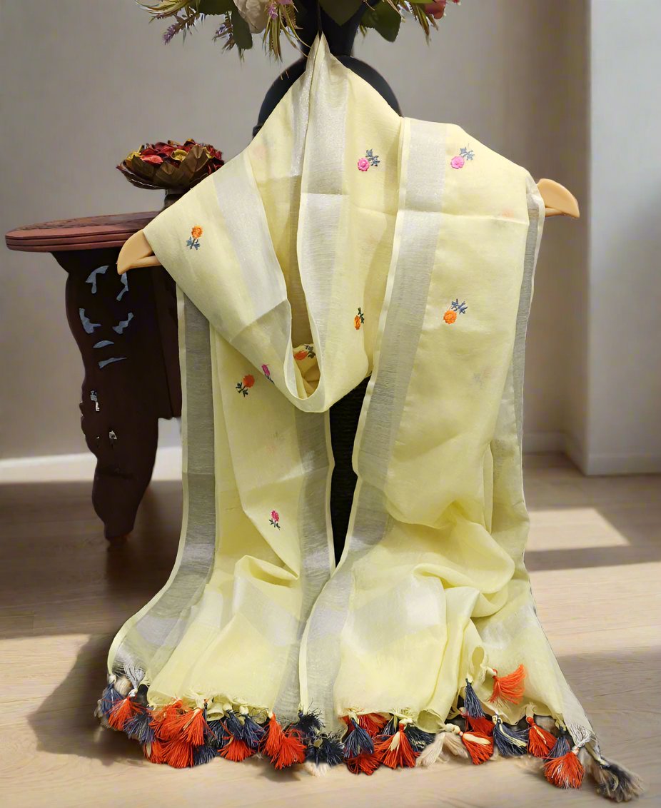Linen Dupatta | Peepal Clothing