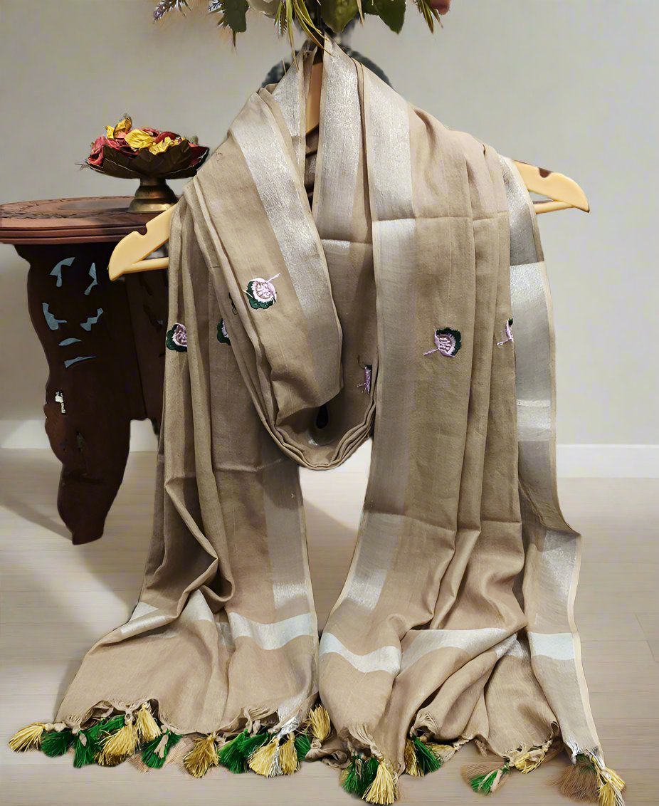 Linen Dupatta | Peepal Clothing
