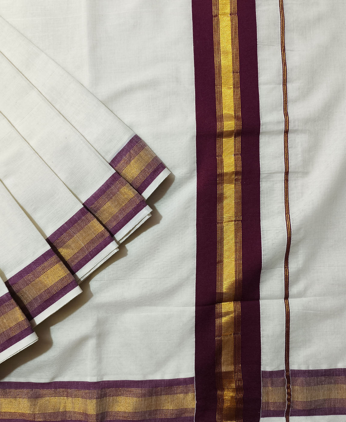 Kerala Cotton Saree | Peepal Clothing