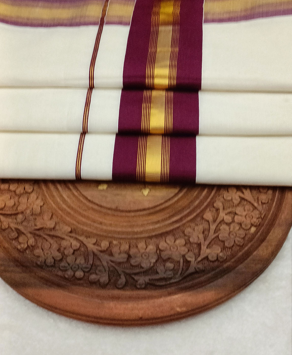 Pure Kerala Cotton Saree | Peepal Clothing