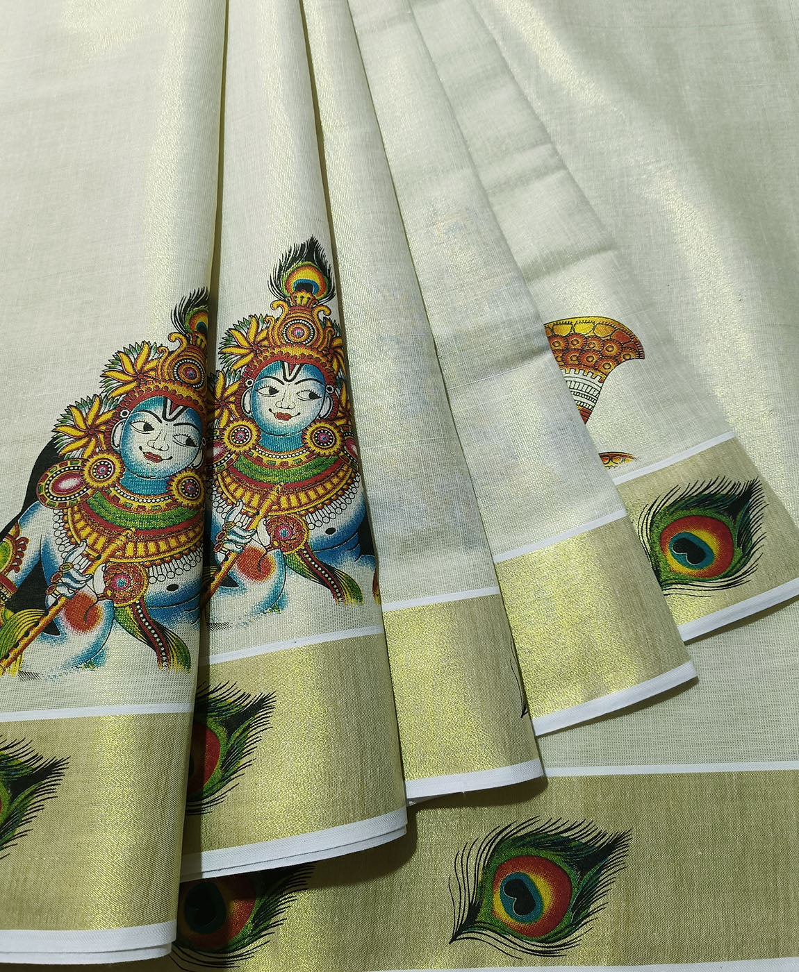 Kerala Cotton Saree | Peepal Clothing