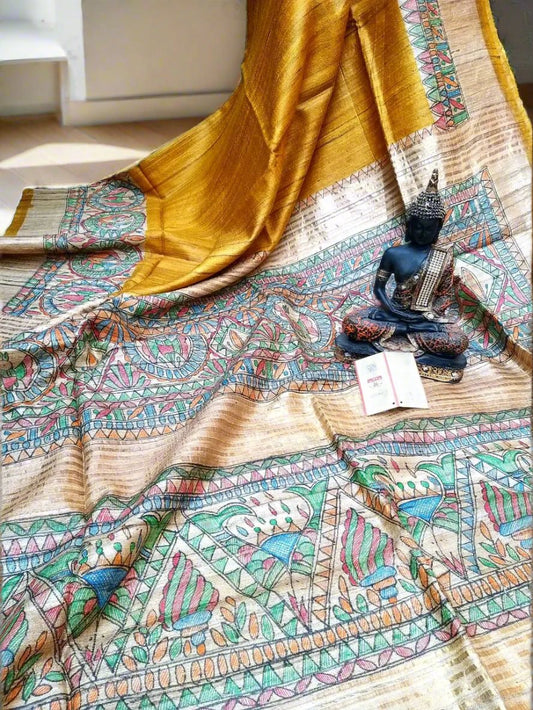 Painted Saree www.peepalclothing.com