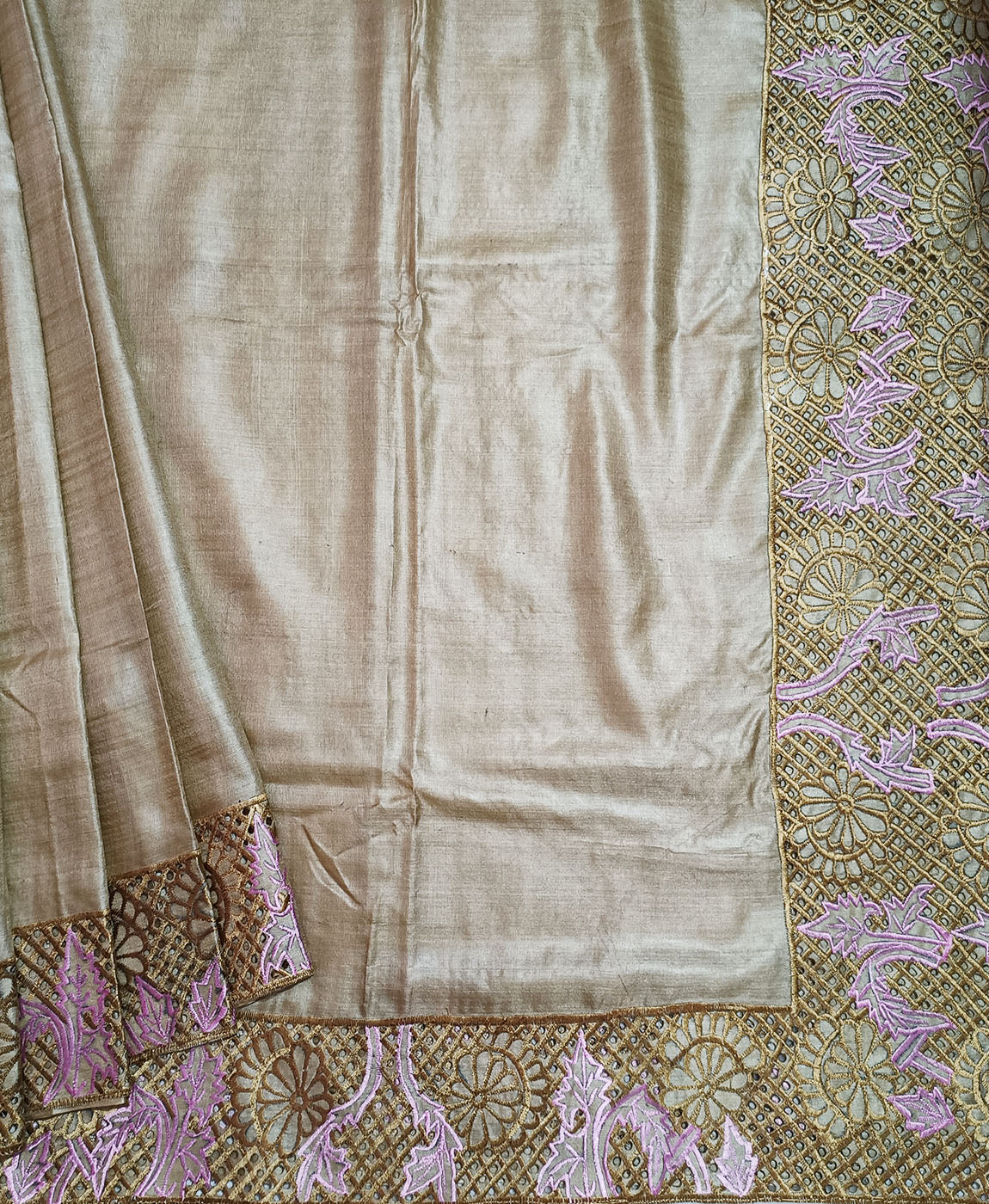 Cutwork Saree | Peepal Clothing